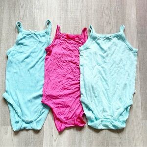 Posh Peanut Lot of 3 Tank One Piece Size 18-24 Months 2T Pink Blue Girls Clothes